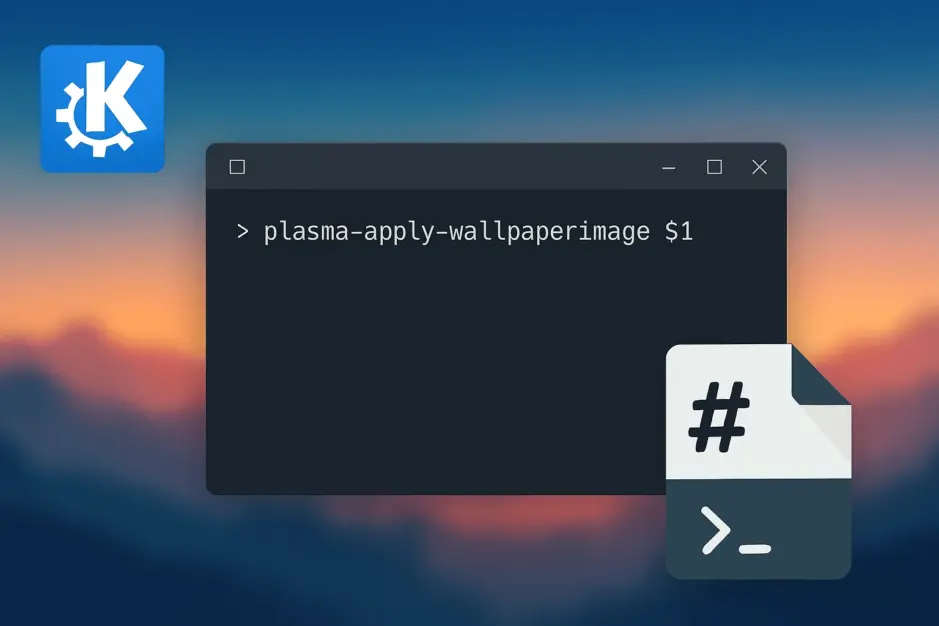 Set Desktop and Lock Screen Wallpaper from Shell in KDE Plasma